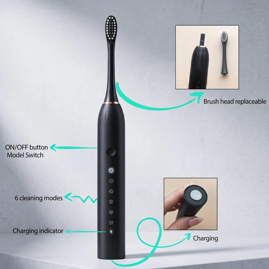Sonic Electric Toothbrush - Rechargeable & WaterProof