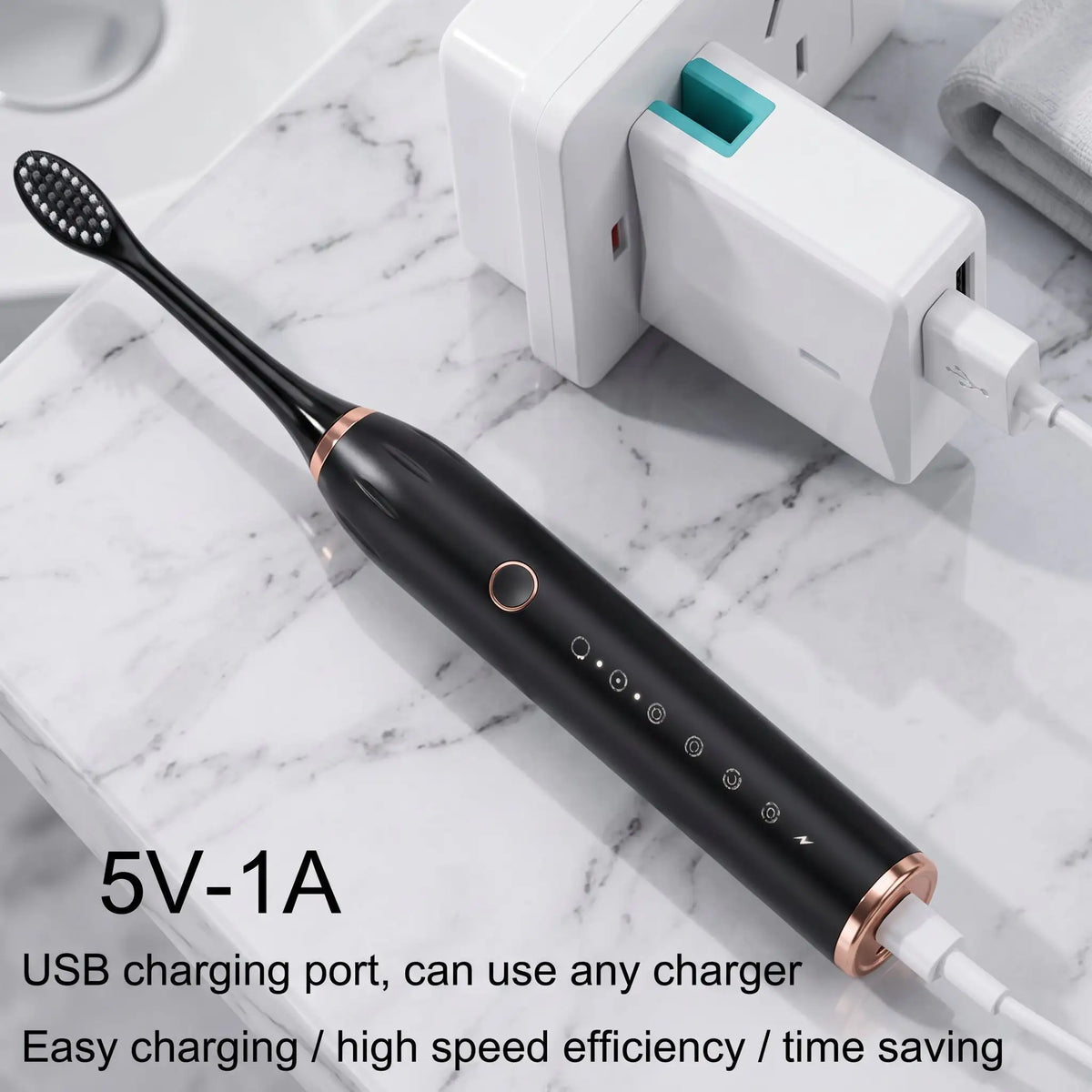 Sonic Electric Toothbrush - Rechargeable & WaterProof