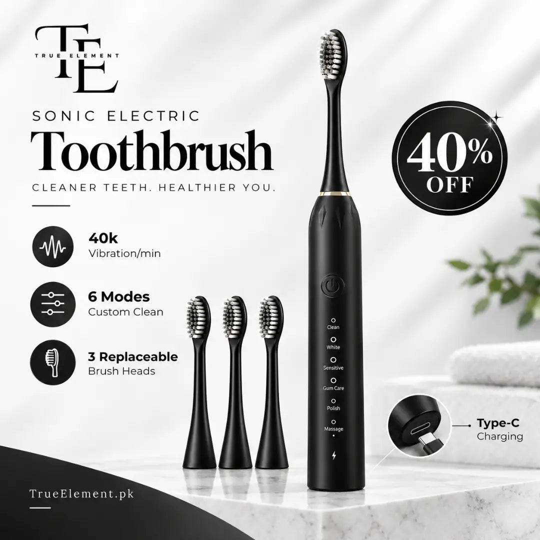 Sonic Electric Toothbrush - Rechargeable & WaterProof
