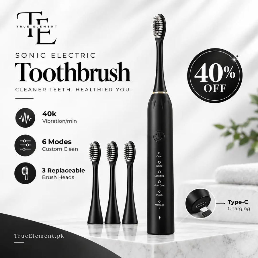 Sonic Electric Toothbrush - Rechargeable & WaterProof